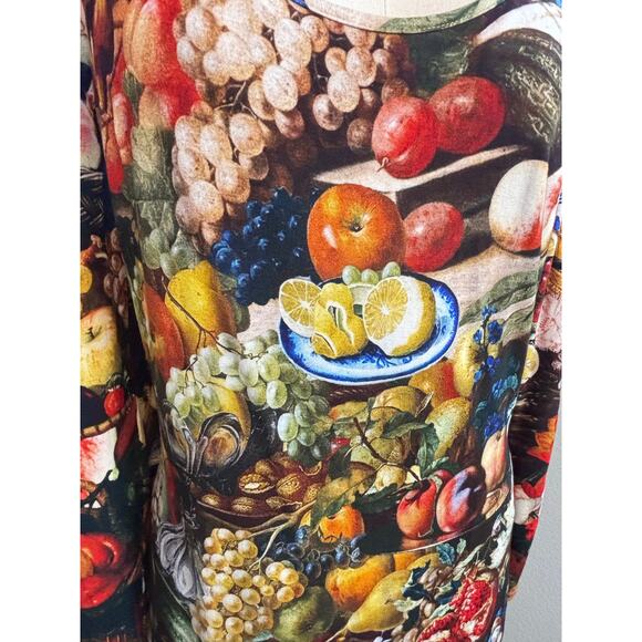 Samantha pleet Harvest print dress Aphrodite style all over photorealistic fruit - Picture 12 of 12